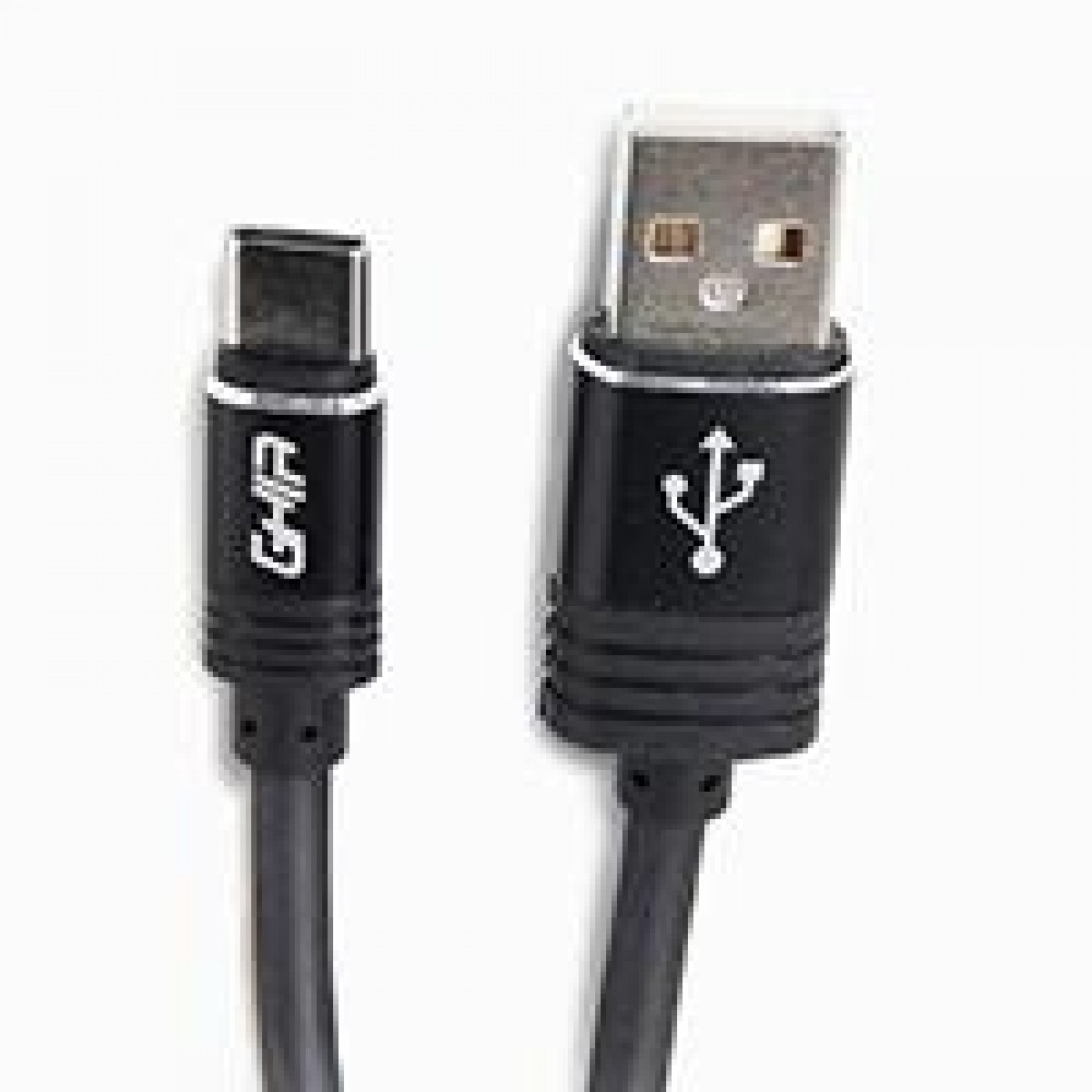 CABLE USB TIPO C GHIA 2.0 MTS, DATOS Y CARGA, COLOR NEGRO