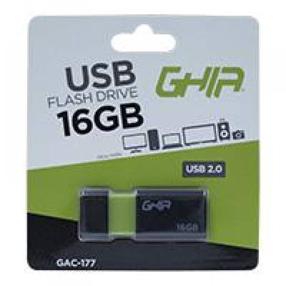 MEMORIA GHIA 16GB USB PLASTICA USB 2.0 COMPATIBLE CON ANDROID/WINDOWS/MAC