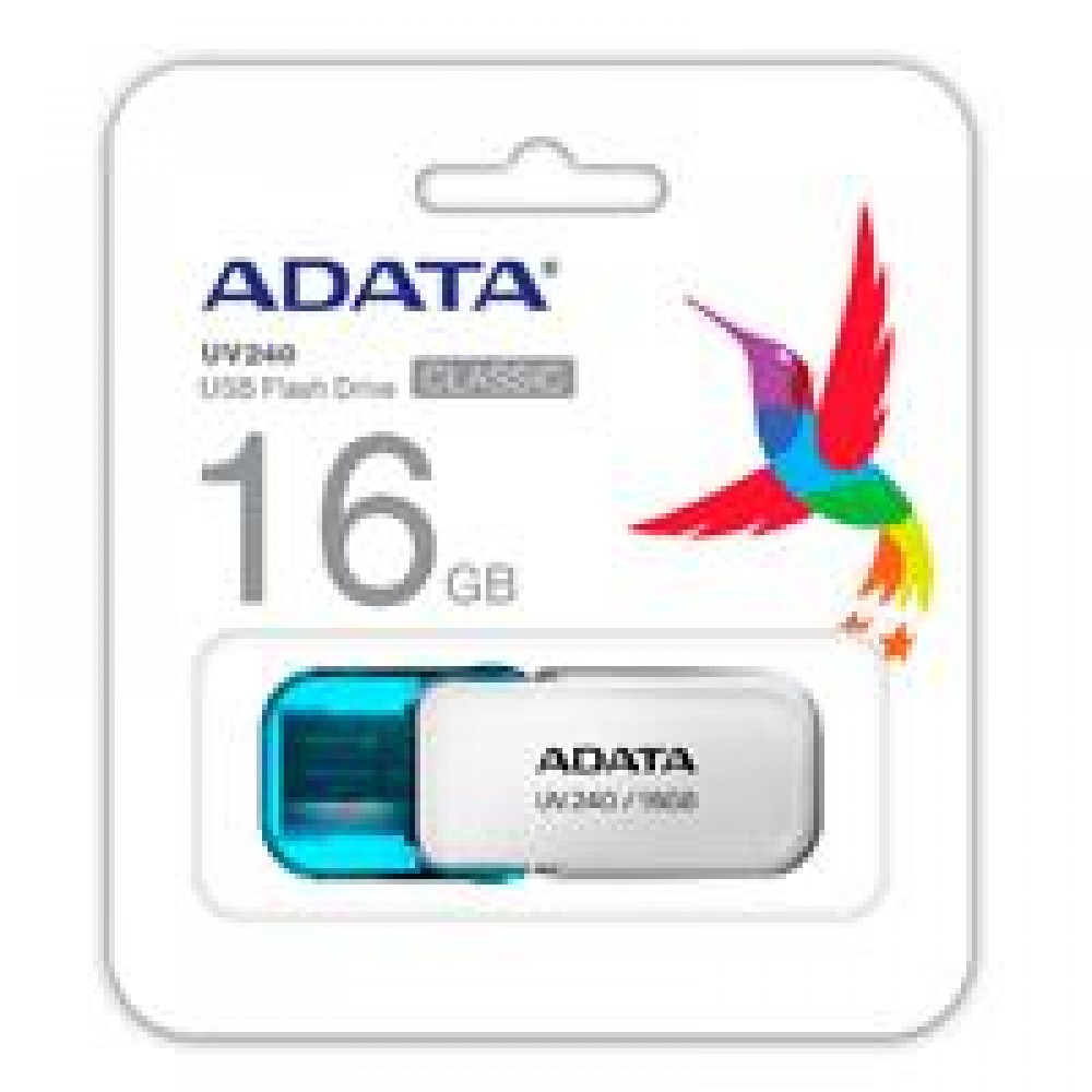 MEMORIA ADATA 16GB USB 2.0 UV240 BLANCO