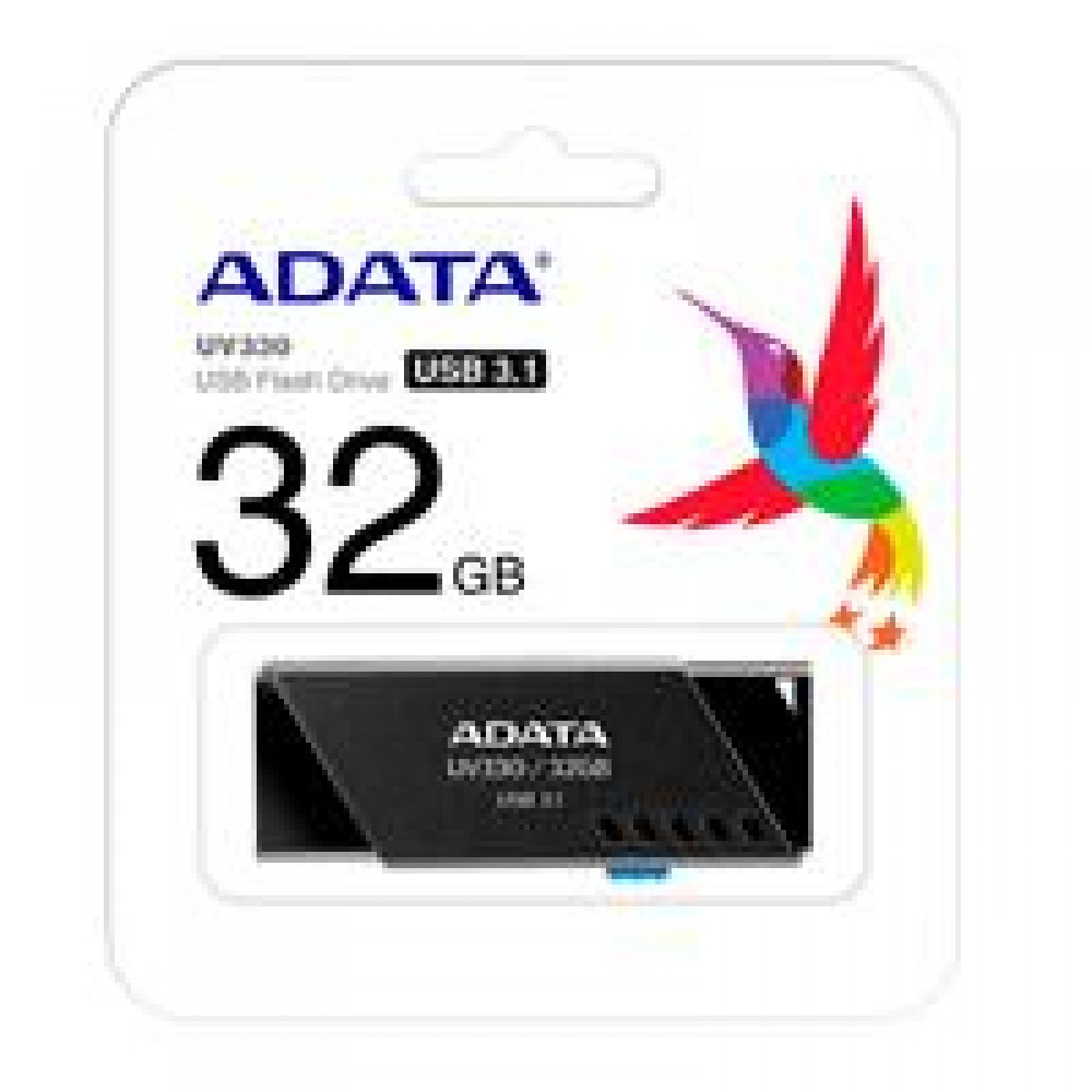 MEMORIA ADATA 32GB USB 3.2 UV330 RETRACTIL NEGRO