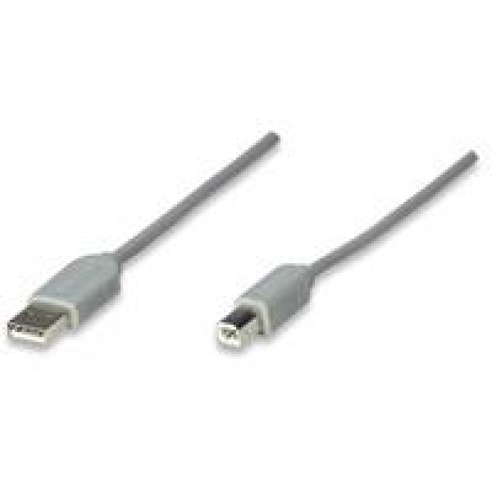 CABLE USB A-B 1.8 MTS MANHATTAN GRIS