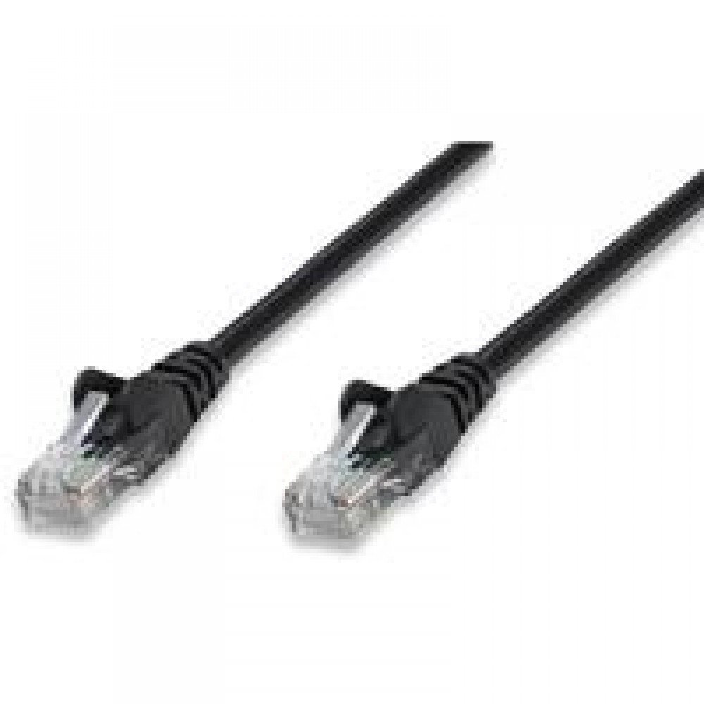 CABLE DE RED INTELLINET 0.15 MTS ( 0.5 PIES) CAT 5E UTP NEGRO
