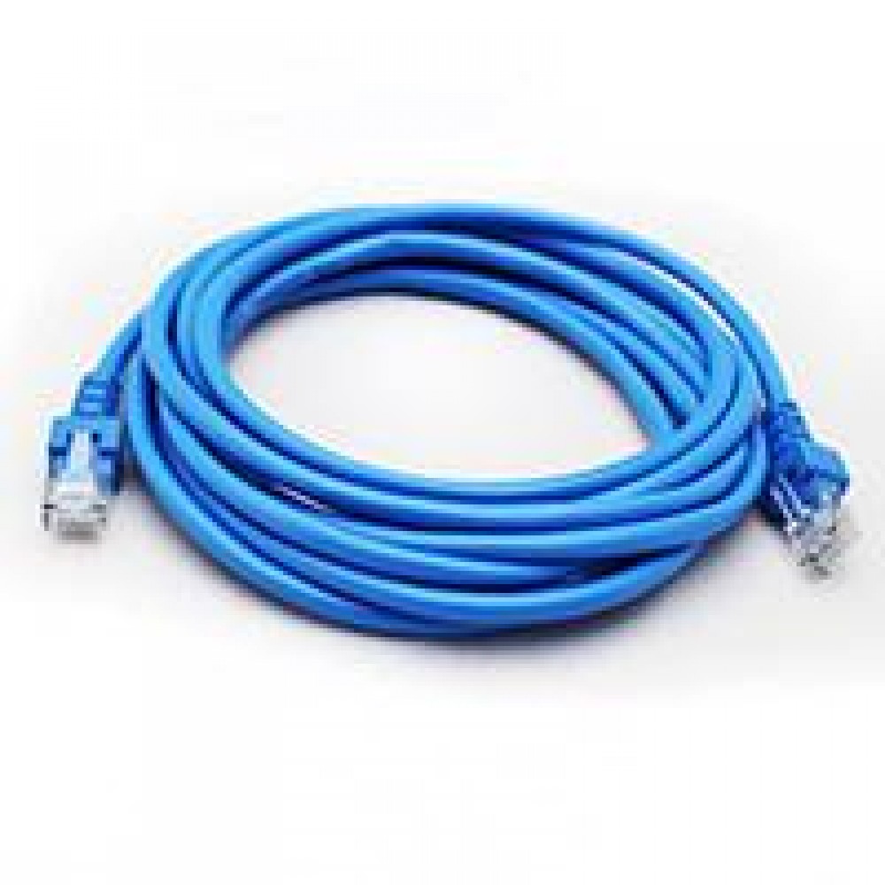 CABLE DE RED GHIA 3 MTS 9 PIES PATCH CORD RJ45 CAT 5E UTP AZUL