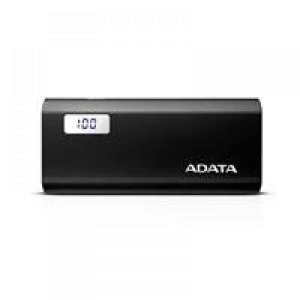 BATERIA DE RESPALDO POWER BANK ADATA P12500D 12500MAH/2 USB 1A/2A/INDICADOR DE CARGA DIGITAL/NEGRO