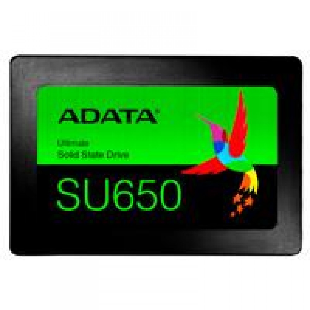 UNIDAD DE ESTADO SOLIDO SSD ADATA SU650 120GB 2.5 SATA3 7MM LECT.520/ESCR.450MBS SIN BRACKET PC LAPTOP