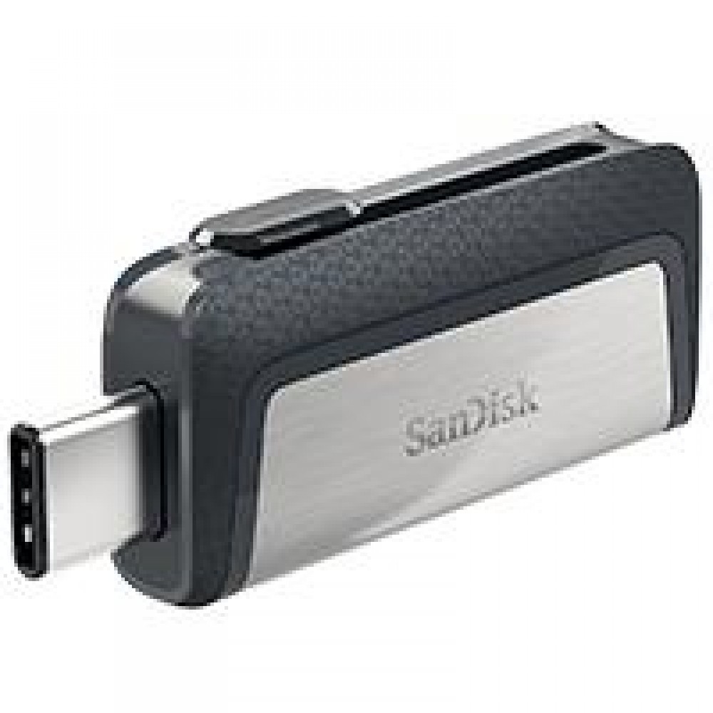 MEMORIA SANDISK 128GB DUAL ULTRA USB TIPO-C / USB 3.1 NEGRO / PLATA 150MB/S