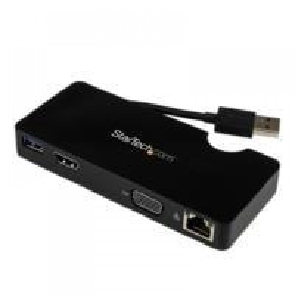 REPLICADOR DE PUERTOS USB 3.0 DE VIAJES CON HDMI O VGA - DOCKING STATION PARA LAPTOP - STARTECH.COM MOD. USB3SMDOCKHV