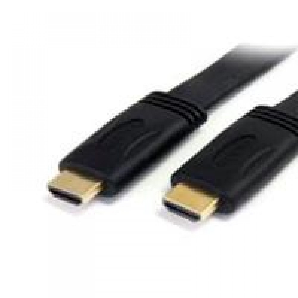 CABLE HDMI DE ALTA VELOCIDAD CON ETHERNET 3M PLANO -2X HDMI MACHO - ULTRA HD 4K X 2K - NEGRO - STARTECH.COM MOD. HDMIMM10FL