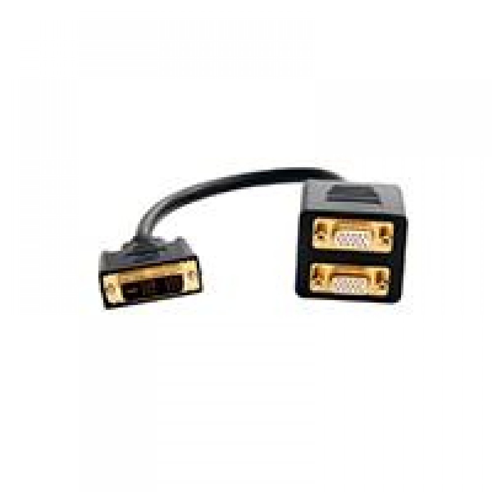 CABLE 30CM DIVISOR SPLITTER DE VIDEO DVI-I A 2 PUERTOS VGA - ADAPTADOR - STARTECH.COM MOD. DVISPL1VV