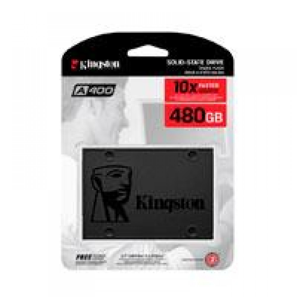 UNIDAD DE ESTADO SOLIDO SSD KINGSTON A400 480GB 2.5 SATA3 7MM LECT.500/ESCR.450MBS
