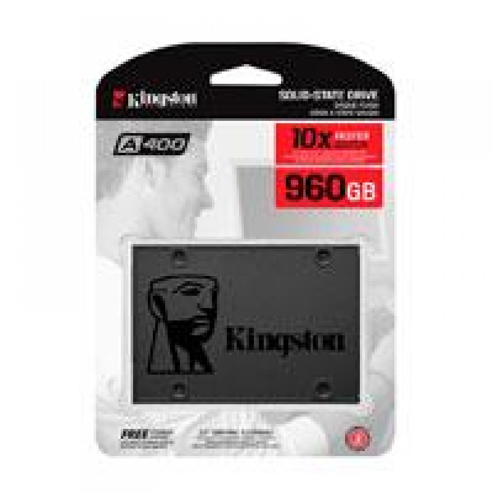 UNIDAD DE ESTADO SOLIDO SSD KINGSTON A400 960GB 2.5 SATA3 7MM LECT.500/ESCR.450MBS