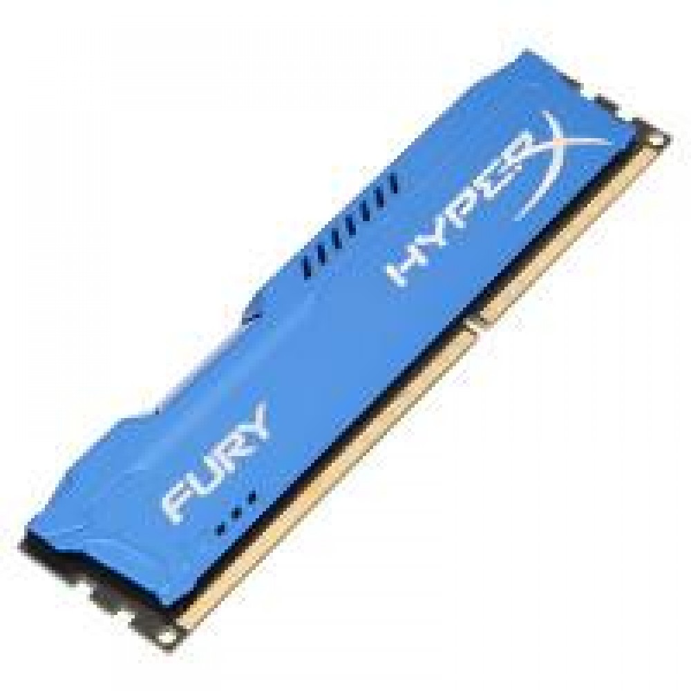 MEMORIA KINGSTON UDIMM DDR3 4GB 1866MHZ HYPERX FURY BLUE CL10 240PIN 1.5V C/DISIPADOR DE CALOR P/PC/GAMER/ALTO RENDIMIENTO