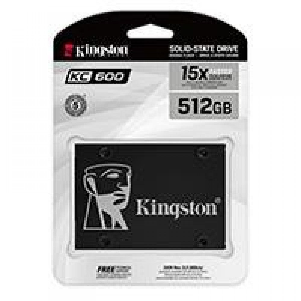 UNIDAD DE ESTADO SOLIDO SSD KINGSTON KC600 512GB 2.5 SATA3 7MM LECT.550/ESCR.520MBS