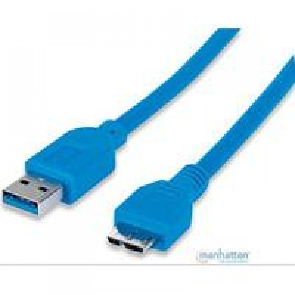 CABLE USB 3.0 MANHTATTAN A MACHO / MICRO B MACHO 1 MTS AZUL