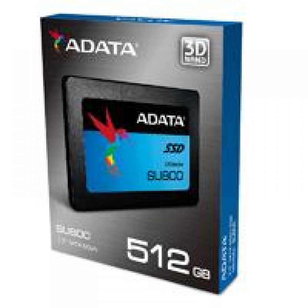 UNIDAD DE ESTADO SOLIDO SSD ADATA SU800 512GB 2.5 SATA3 7MM LECT.560/ESCR.520MBS SIN BRACKET PC/ALTO RENDIMIENTO