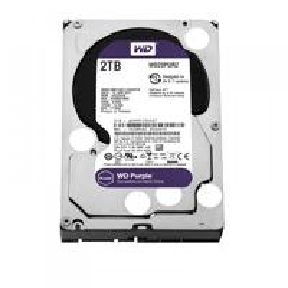 DD INTERNO WD PURPLE 3.5 2TB SATA3 6GB/S 64MB 24X7 PARA DVR Y NVR DE 1-8 BAHIAS Y 1-64 CAMARAS