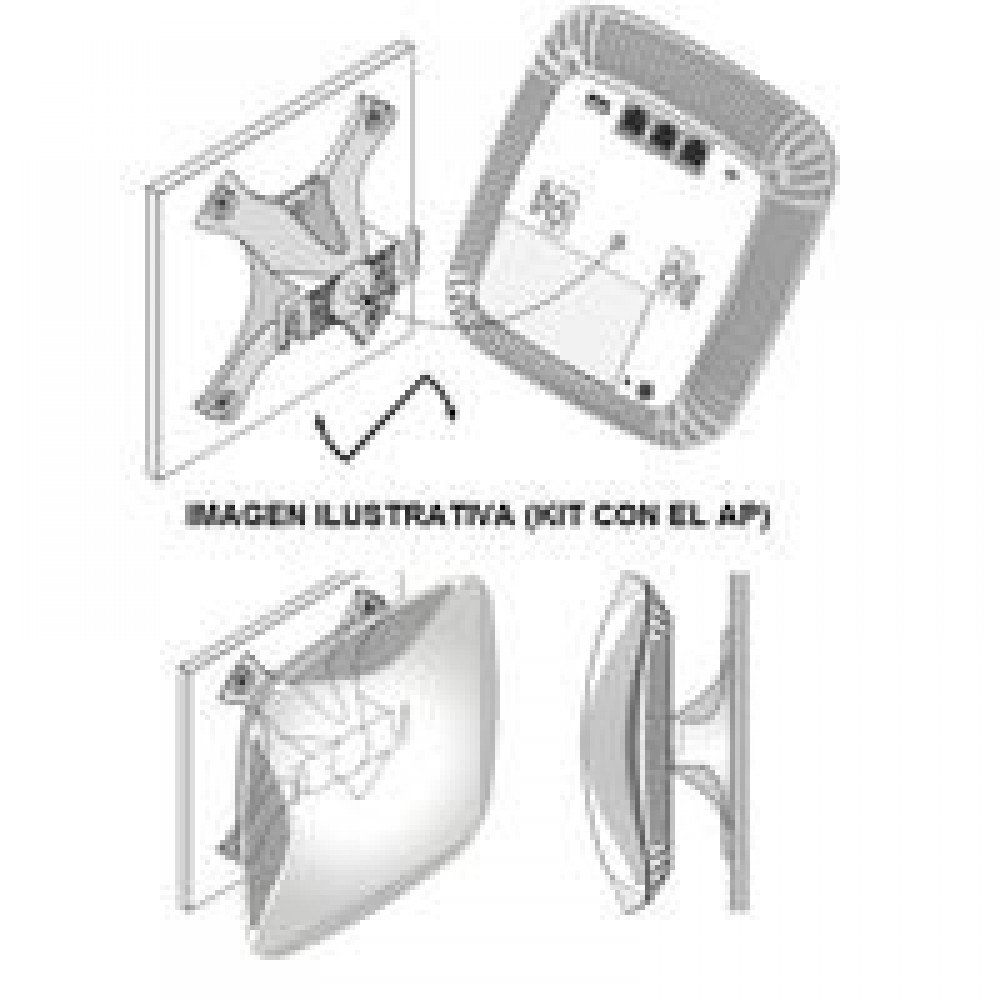 BASE KIT DE MONTAJE BLANCO PARA TECHO / PARED COMPATIBLE CON ARUBA AP INSTANT