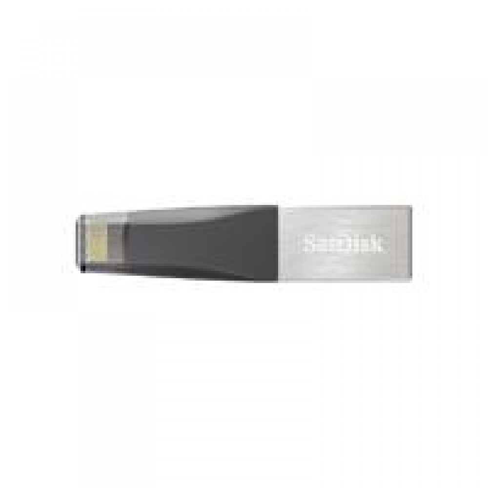 MEMORIA SANDISK 32GB IXPAND MINI PARA IPHONE/IPAD LIGHTNING/USB 3.0 METALICA C/GRIS