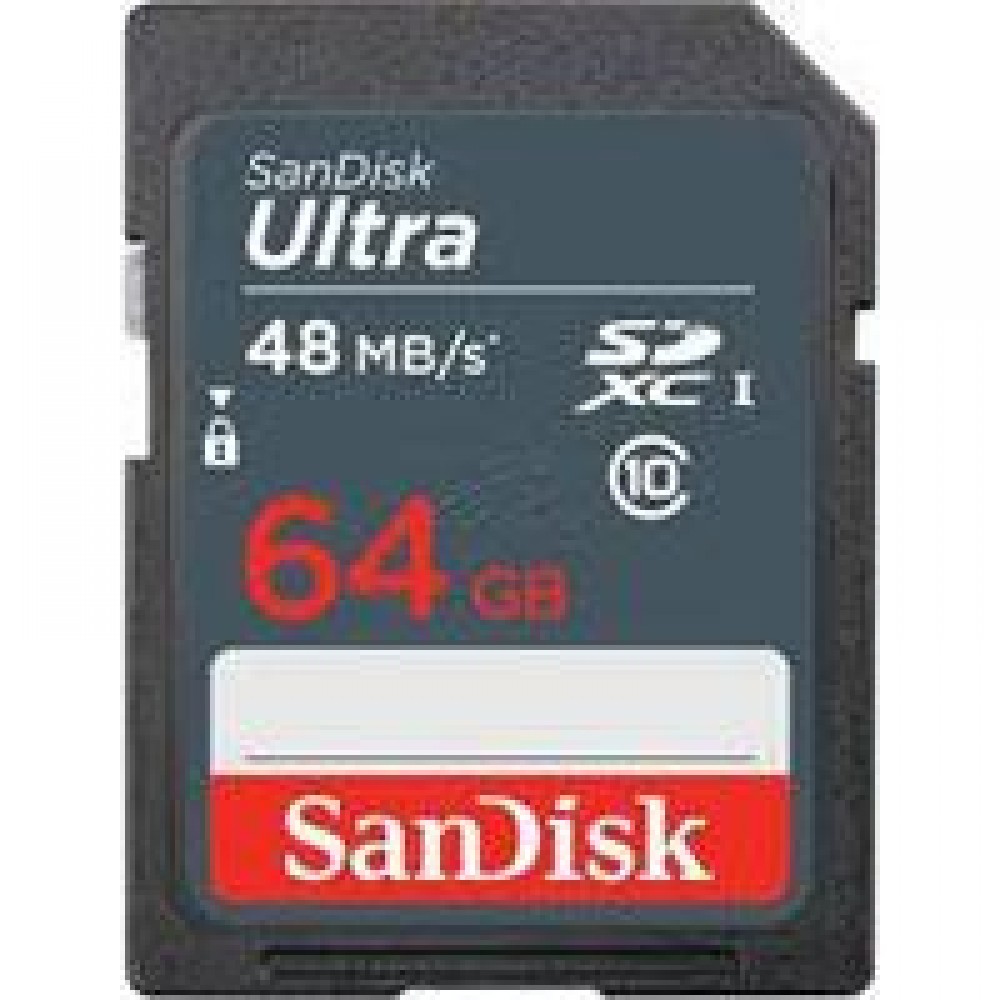 MEMORIA SANDISK 64GB SDXC ULTRA UHS-I 48MB/S CLASE 10